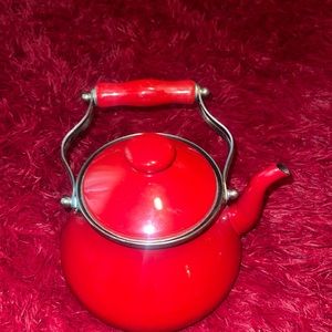 Red tea kettle